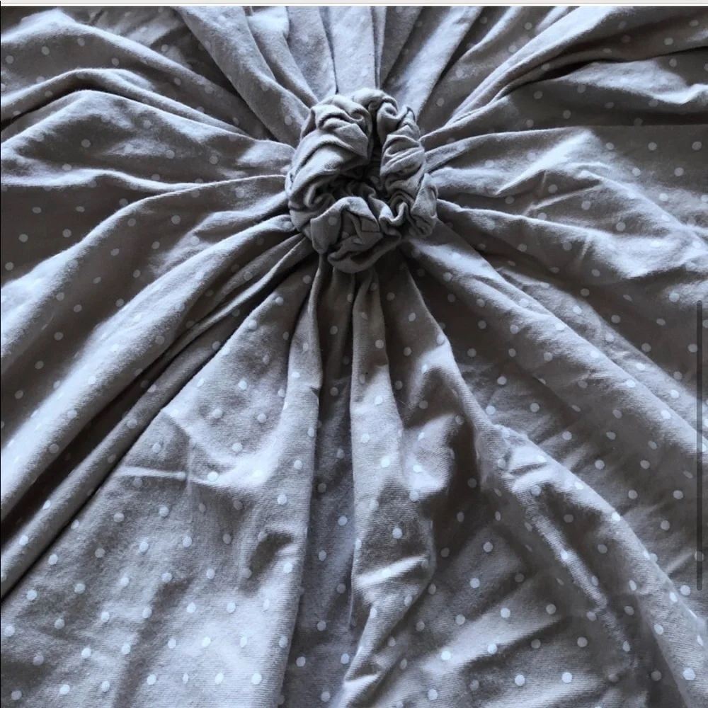 Lazybones Tan Polkadot Rosette Square Euro Pillowcase